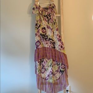 Anthropology strapless dress XS